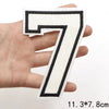 Large White Letter Patch for DIY Clothing Customization