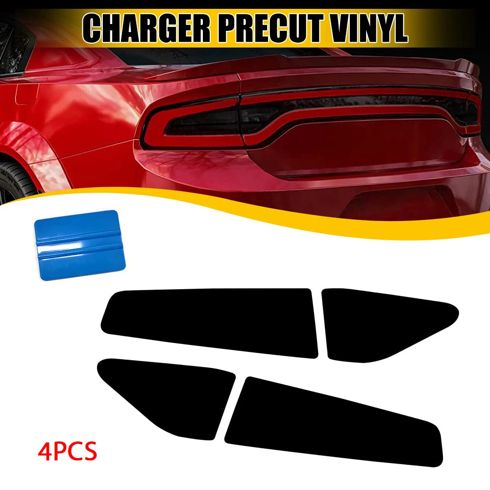 Smoked Tail Light Tint Overlays for Dodge Charger (2015-2022)