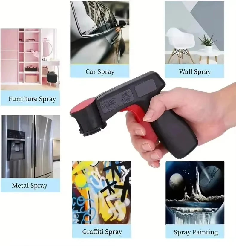 Reusable Universal Spray Paint Handle for Car Care & DIY
