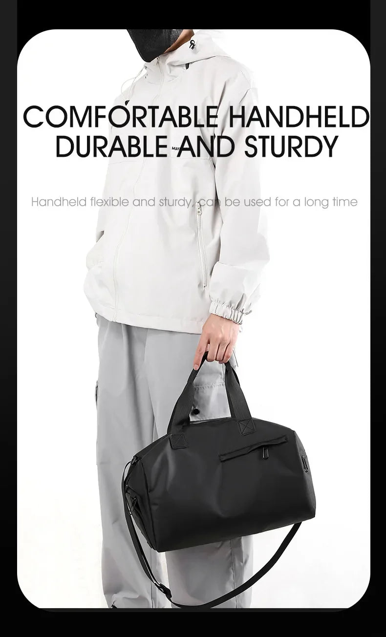 Versatile Travel Gym Bag with Wet/Dry Separation