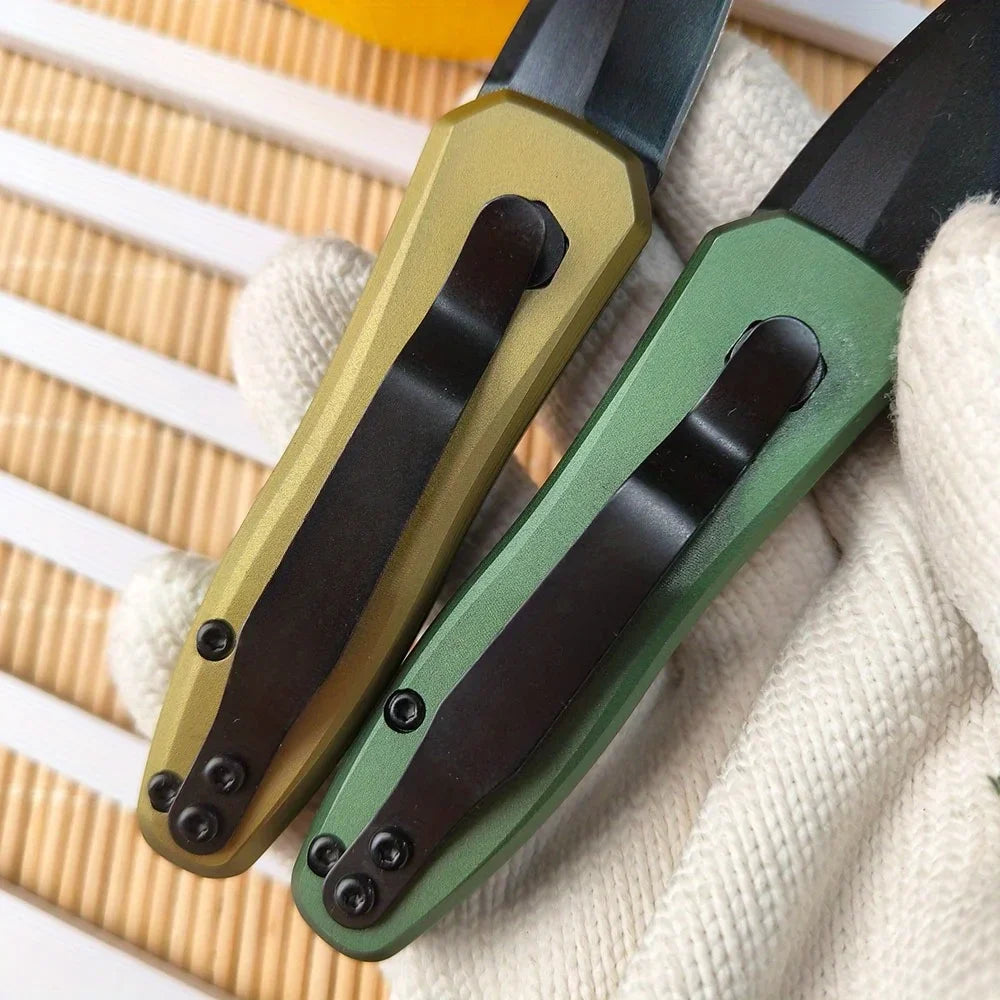 Compact Folding Pocket Knife with Aluminum Alloy Handle