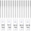 Universal Sewing Machine Needles - 50 Pack, Multi-Size for Singer & Brother