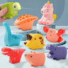 Dinosaur Bath Toys for Toddlers – Squeeze, Spray & Float
