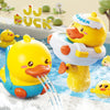 Yellow Duck Bath Sprinkler Toy Set for Toddlers