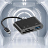 3-in-1 USB-C Card Reader for Smartphones and Laptops