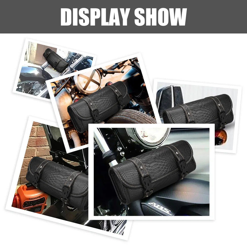 Motorcycle PU Leather Utility Saddlebag