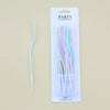 Spiral Birthday Cake Candles, Set of 6 Long Thin Decorative Candles for Cakes and Desserts