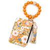 Boho Beaded Tassel Keychain with Floral Accent