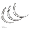 Silver gun-shaped charms for DIY jewelry making featuring intricate leaf designs