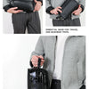 Vintage Leather Men's Clutch Bag with Detachable Waist Strap