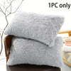 Plush Faux Fur Pillowcase with Hidden Zipper