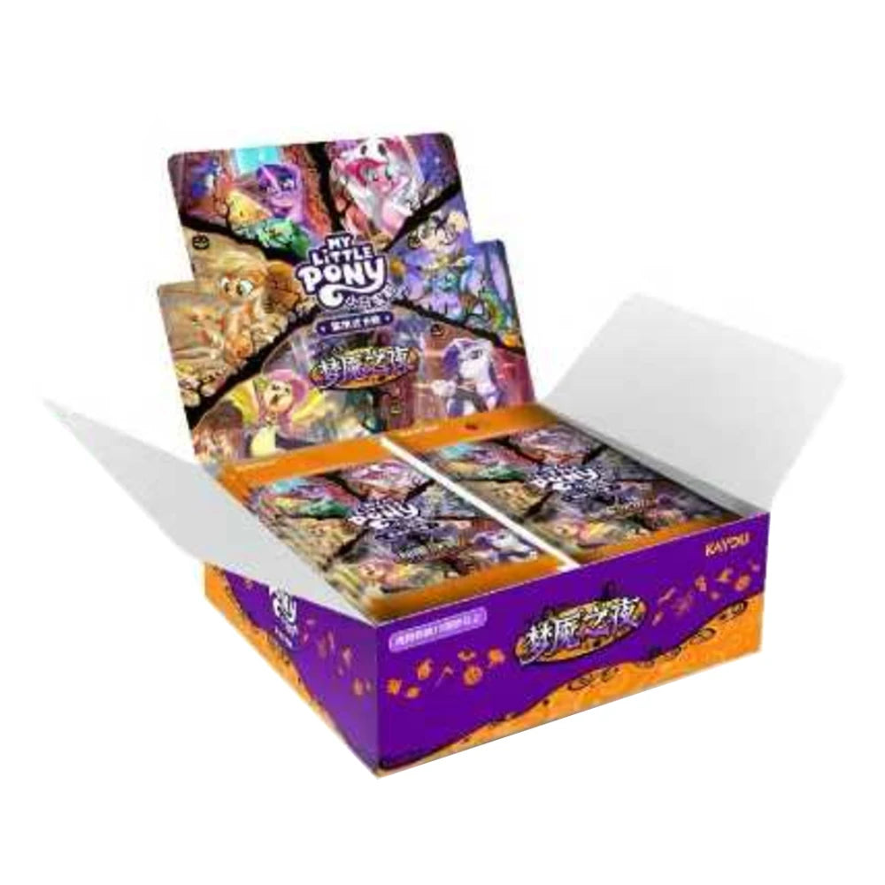 A pack of My Little Pony Friendship Eternal Radiant Moon Gilded cards displayed in its box.