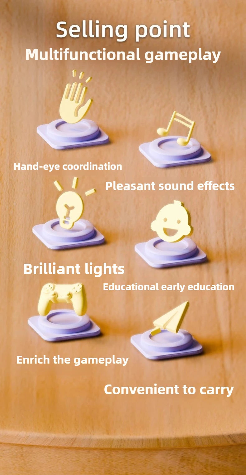 Glowing Rainbow Piano Keyboard Toy with 13 Melodies