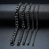 Stainless Steel Cuban Link Necklace for Men and Women