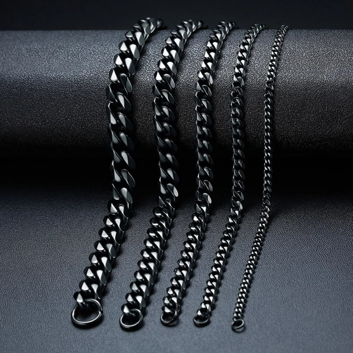 Stainless Steel Cuban Link Necklace for Men and Women