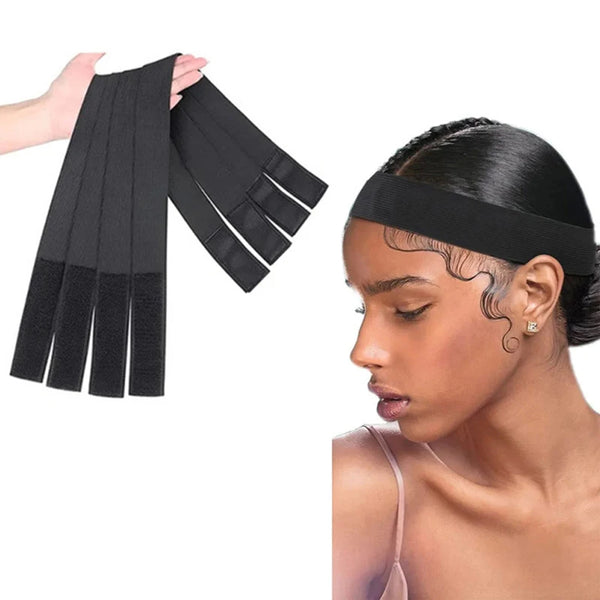 4-Pack Elastic Lace Melting Headbands