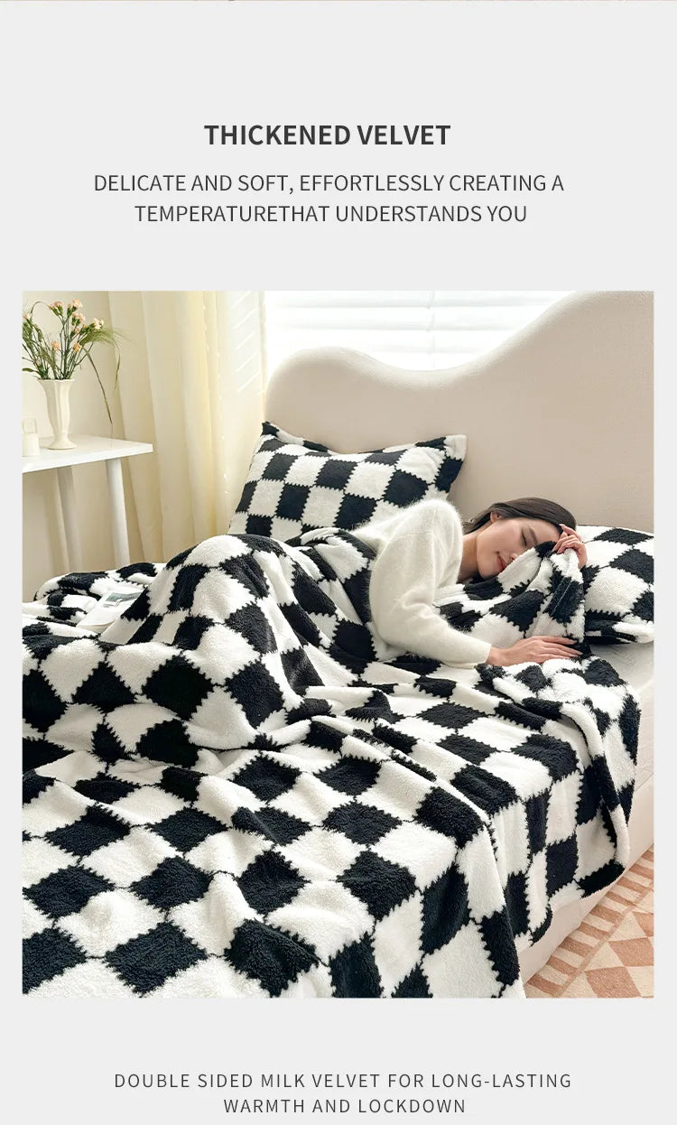 Panda Flannel Throw Blanket - Soft Plush Cover for Couch, Bed & Travel