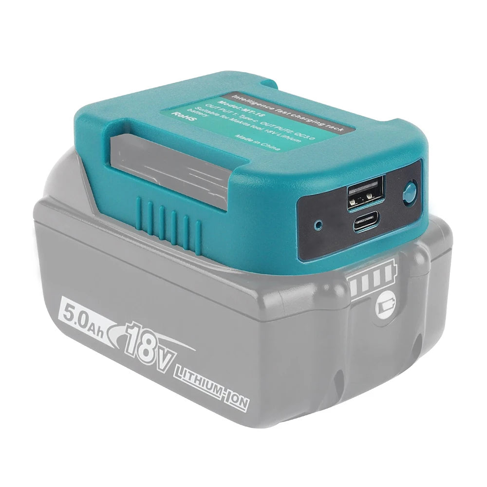USB & Type-C Power Adapter for Makita 18V Batteries