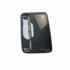 Black decorative air intake vent cover with a textured finish.