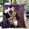 Michael Jackson Retro Print Coral Fleece Decke