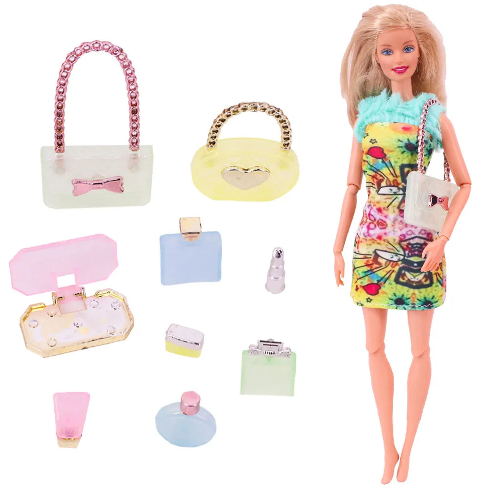 Doll Accessory Set with Suitcase for 11.5-Inch BJD Dolls