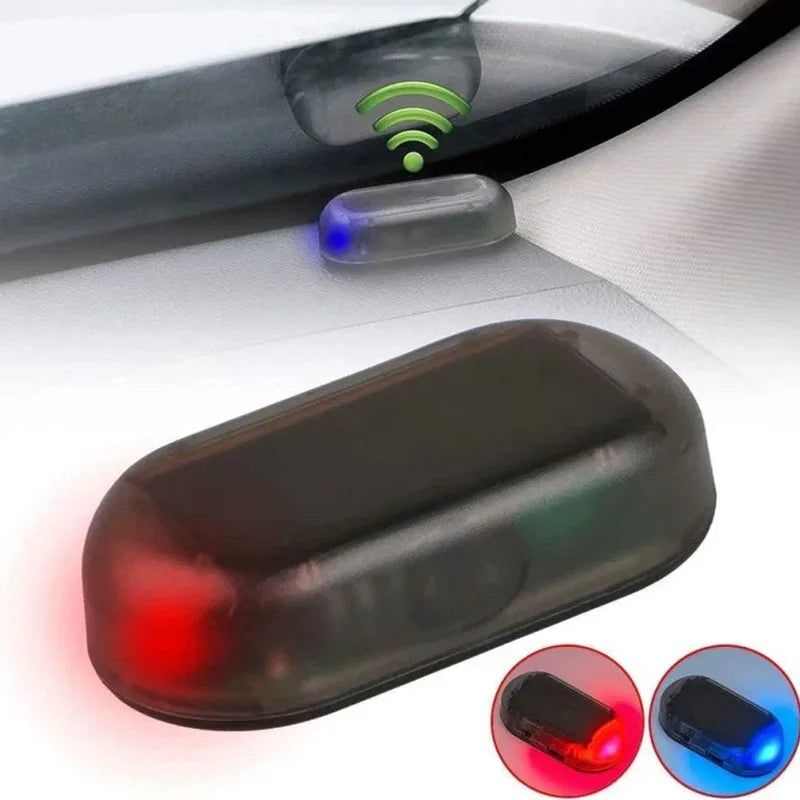 Solar Powered Simulated Car Alarm LED Light