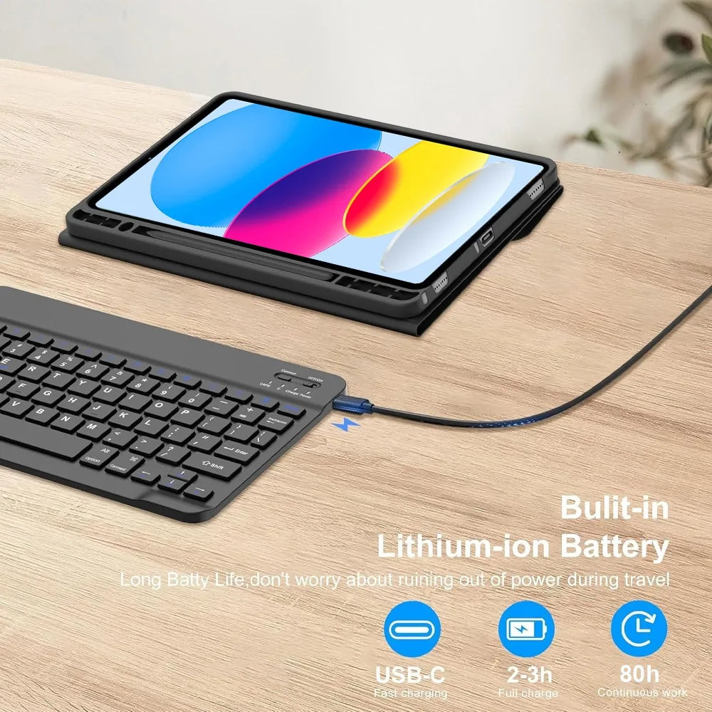 iPad Keyboard Case with Removable Cover
