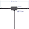 Black universal car windshield AM/FM radio antenna signal booster with adjustable length.