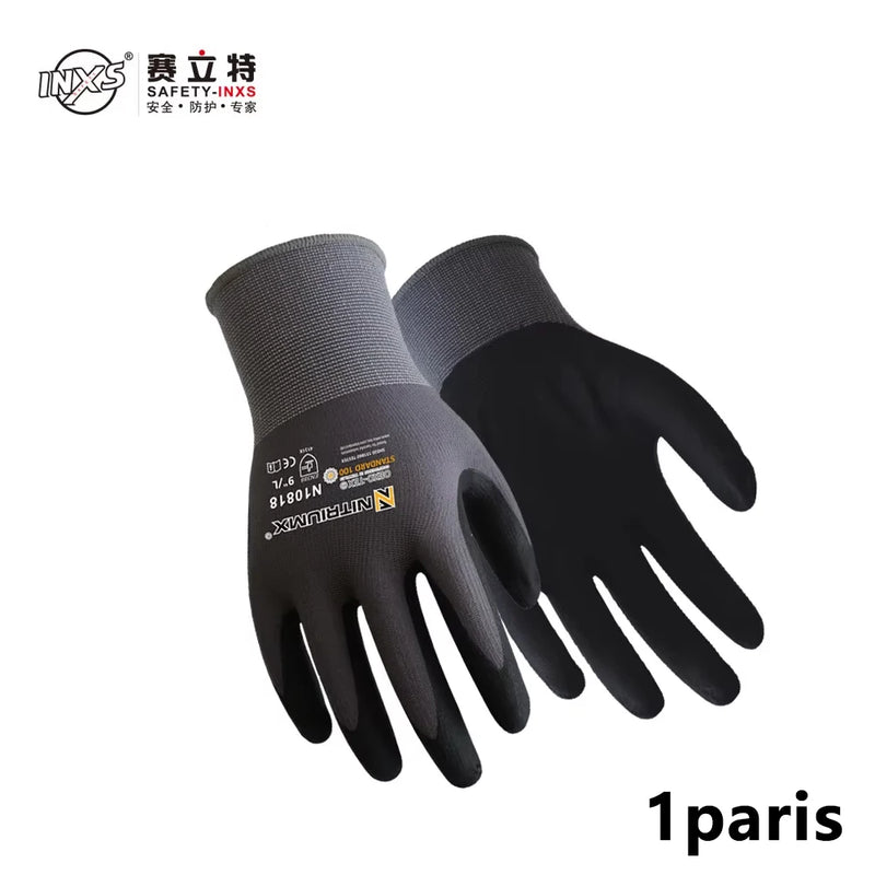 Seamless Nylon Work Gloves with Micro-Foam Nitrile Grip