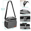 Insulated Thermal Shoulder Lunch Bag with Waterproof Lining
