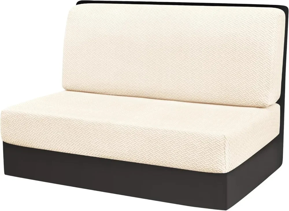 Stretch Jacquard RV Dinette Cushion Covers (2-Piece Set)
