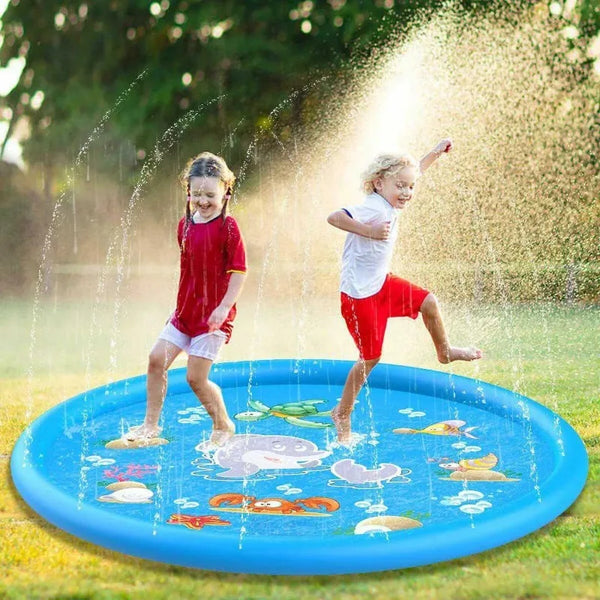 Inflatable Round Water Splash Mat for Kids