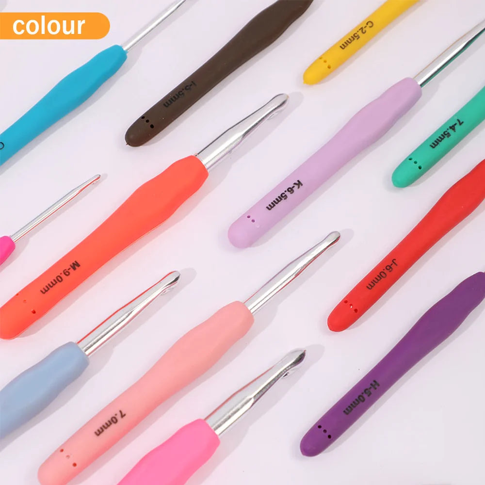 Aluminum Crochet Hook Set for Chunky Yarn & DIY Crafts
