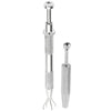 A silver precision 4-claw pick-up tool used for jewelry making and crafting.