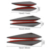 Universal Front Bumper Splitter Kit - 6-Piece Car Styling Fins
