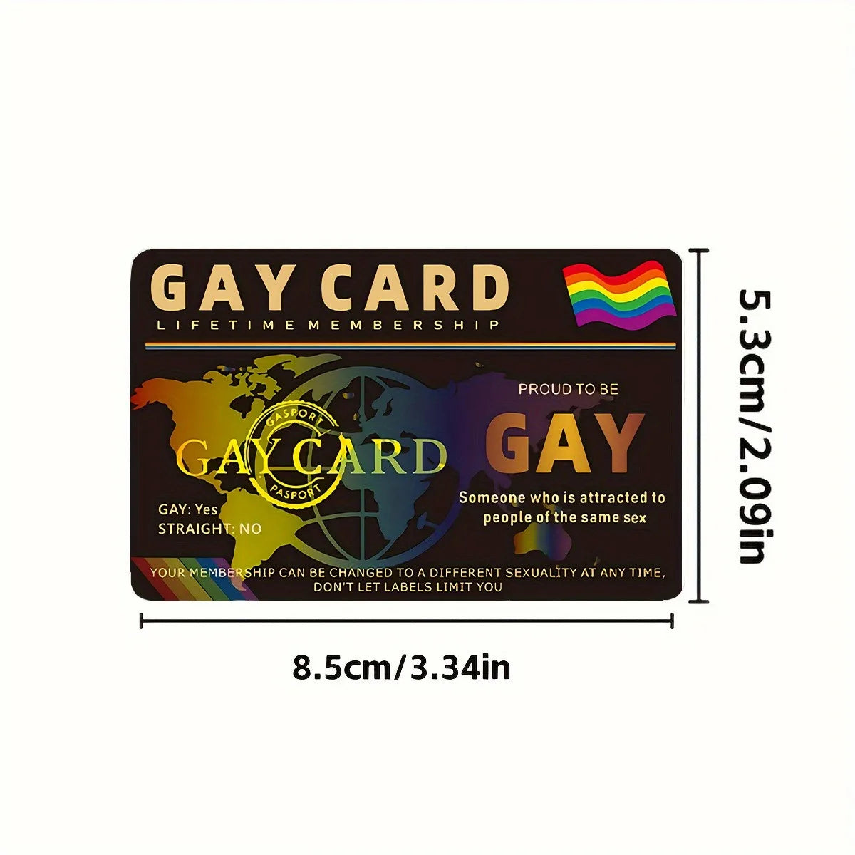 Tarjeta de Identificación de Membresía de Por Vida Pride