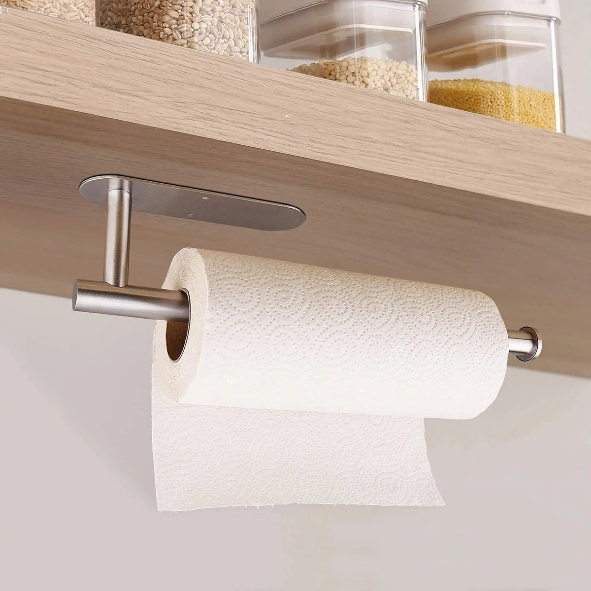 Adhesive Stainless Steel Toilet Paper Holder with Wall Mount