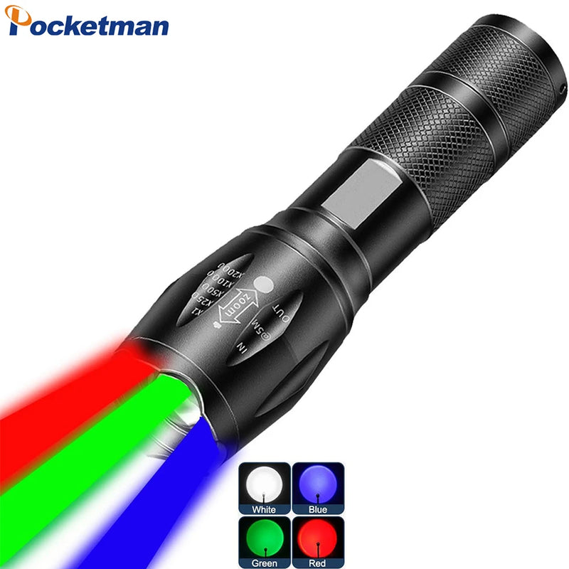 4-in-1 LED-Taschenlampe mit Farbwechsel