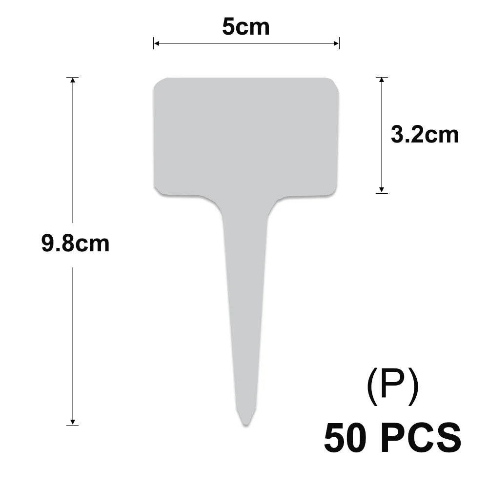 Yellow T-Type Garden Plant Labels with Stakes