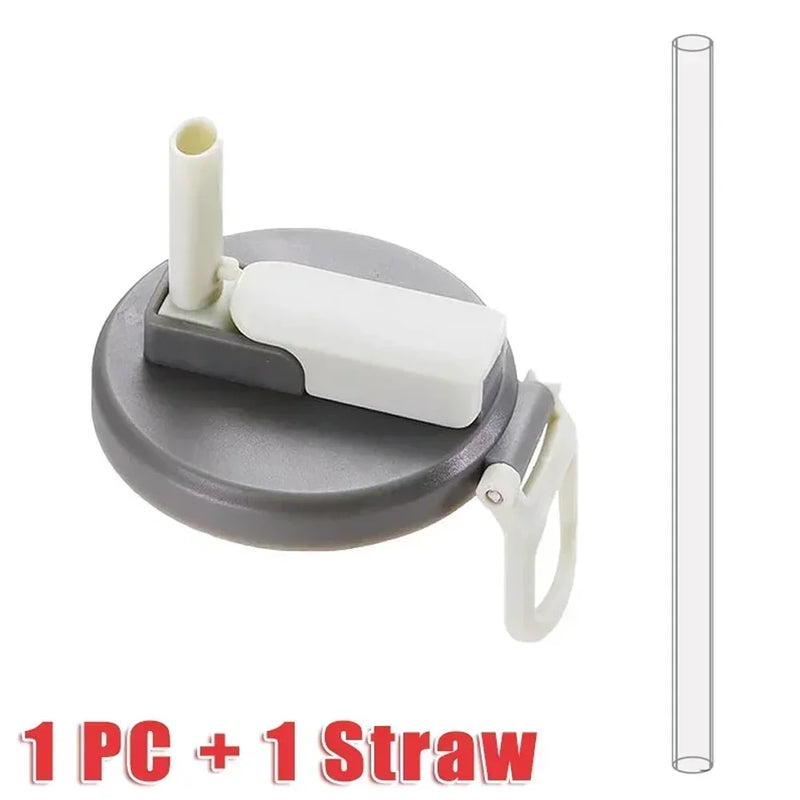 Reusable Silicone Can Lids with Straws