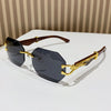 Rimless Square Sunglasses
