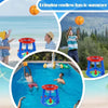Inflatable Floating Basketball Hoop Set