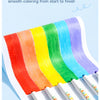A set of silky and smooth twist-up crayons in 12 colors, showing the texture and packaging for easy coloring.
