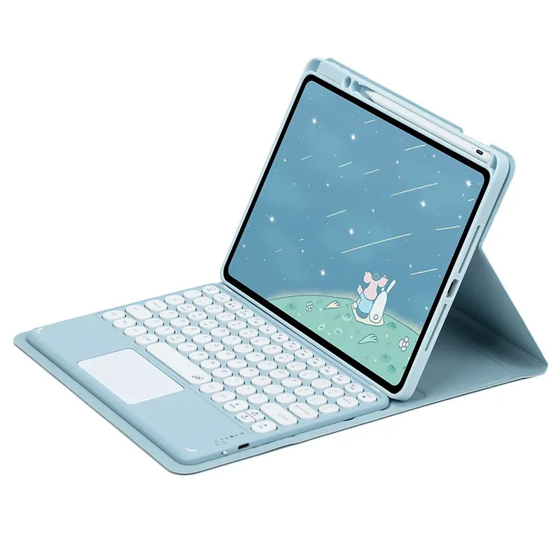 360° Rotating Keyboard Case for iPad with Magnetic Stand