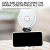 Portable Rechargeable Mini Fan with Phone Holder