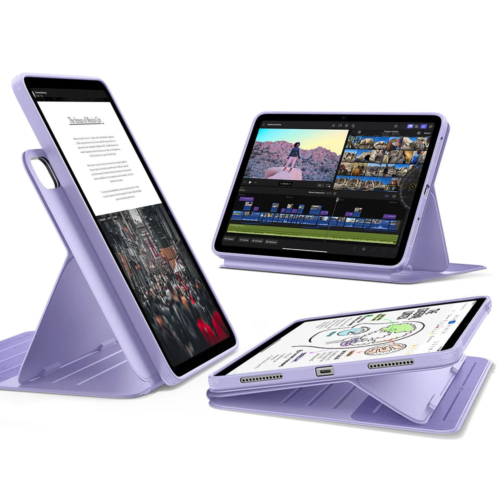 Magnetic Folio Case for iPad Air 11 Inch with Auto Wake/Sleep