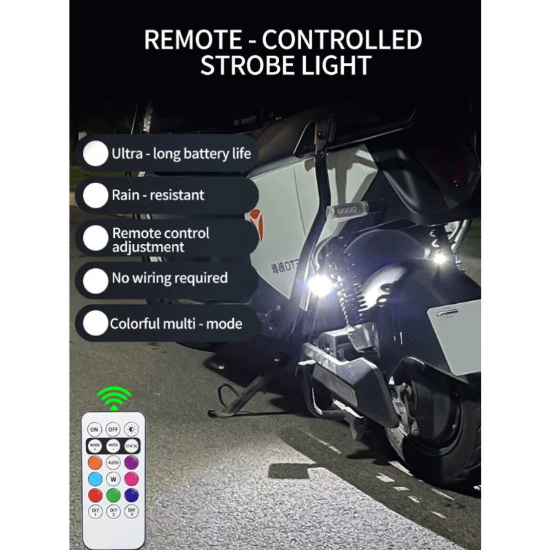 Wireless Remote Control LED Strobe Light for Vehicles and Drones