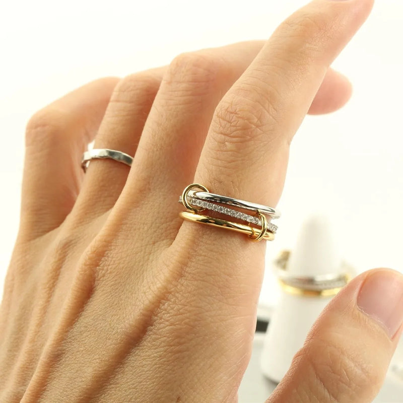 Stackable Cubic Zirconia Ring Set