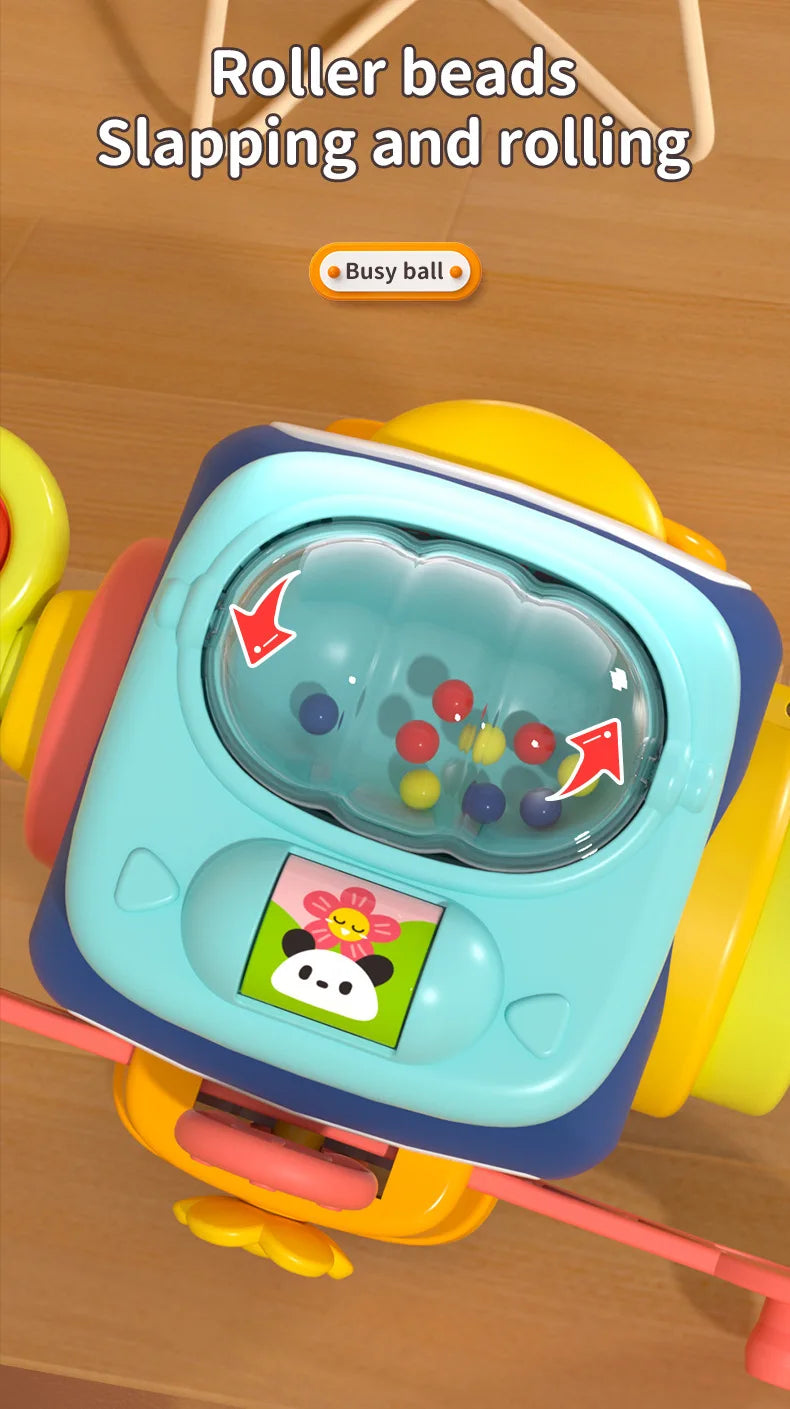 Montessori Busy Cube - Sensory Activity Toy for Toddlers