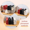 Clear 4-Section Purse Organizer for Closet, Shelf, or Display